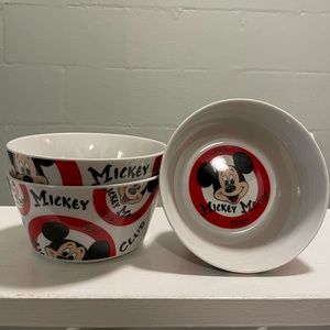 Set of 3 Smaller Mickey Mouse Bowls